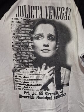Julieta Venegas White Graphic Tour Jersey